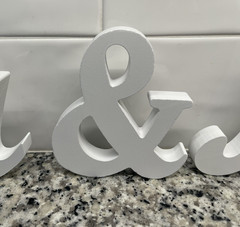 Mr & Mrs Sign Large White Wooden Sign for Wedding Table Reception Anniversary
