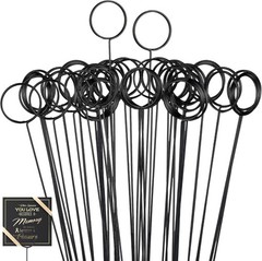 30 Pcs Floral Card Holder Pick Metal Wire Flower Place Card Stick 13.4 in