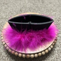 NEW Bachelorette Party Black Pink Rhinestones Feather Coozies Coozie Favors