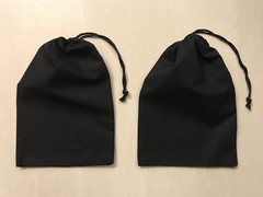 3″x5″ Cotton Single Drawstring Muslin Bags (Black color)- SET OF 50