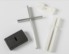 True White Unity Cross Wedding Cross Centerpiece Christian Newly Weds.