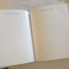 Ivory Lace Wedding Memory Book Traditional Style, Wedding Album