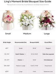 Powder Pink And Sand Beige Bridal Wedding Bouquet, Small 13”