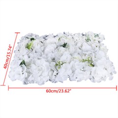 12pcs Artificial Flower Wall Panels Floral Decor Prop Wedding Party Venue Decor