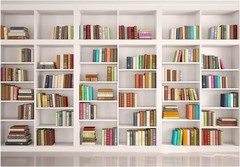 YYNXSY 7X5FT Office Bookshelf Backdrop for Video Conference Backdrop with Win…