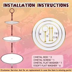 Elegant 3-Tier Cupcake Stand with Gold Edges for Stunning Dessert Displays