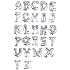 40″ SILVER Letter C Mylar Foil Balloon 1 pc Party BackDrop Decorations Supply