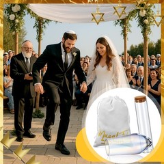 FoldTier 3pcs Wedding Chuppah glass cup is 5.5 x 1.7 inches, Pastel Color
