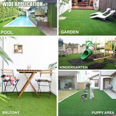 Artificial Grass Turf 0.4 Inch 4FTX6FT Synthetic Grass Mat Fake Grass Indoor …