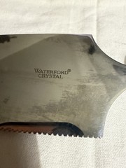 Waterford Crystal & Stainless Steel Serrated Knife, Wedding Cake Server