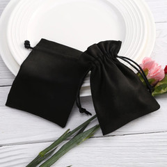 5pcs Flannel Jewelry Packing Pouch 5×7-9x12cm Drawstring Small Favors Gift Bags
