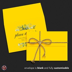 A7 Envelopes, 5 1/4″ x 7 1/4″, Sun Yellow, Square Flap, 24w (90gsm), 100 Qty