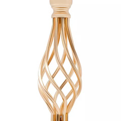 24 In. H Gold Metal Iron Crystal Decor Vases Wedding Party Table Decoration Vase