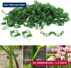100 Pcs Plant Support Clips, Secure Plastic Plant Clips for Support Grape Vine,