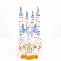 8.5″ White Blue Princess Castle Cake Topper Figurine Birthday Party Decorations
