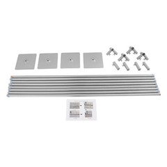 10FT Adjustable 4 Post Height Canopy Mandap Hardware Kit Wedding Party Stand