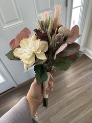 Flower Bouquet Boho Bohemian Wedding Bridal Rustic Autumn Floral
