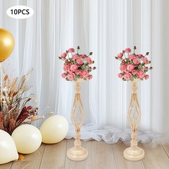 10Pcs Candle Holders Twist Flower Vase Arrangement Stand Decoration for Wedding