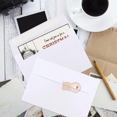 Joyberg 70 Packs A4 Envelopes, White, 4×6 Photo, Self (4.25×6.25in), White