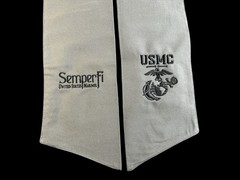 USMC (EGA) Semper Fi Cotton Wreath Sash (2 Logos) 28k Stitch