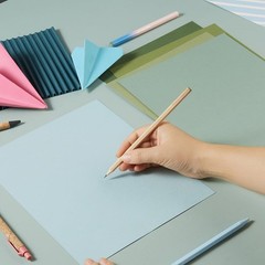 30 Sheets 8.5×11 Color Tones Cardstock Paper 250GSM inches, Sage-Green