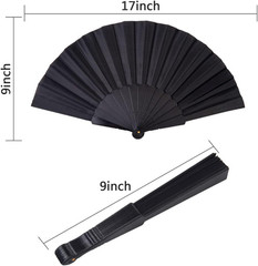 4 Pieces Folding Hand Fans Adult-Only Church Wedding Gift, Party Favors, DIY Dec