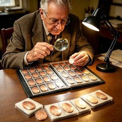 Pressed Penny Album Book, Holds 192 Coins, Portable Smashed Penny Holder for
