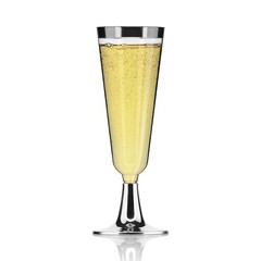 24 Plastic Champagne Flute, 5 Oz -BPA Free- Disposable Wine Glass, 24 Pack