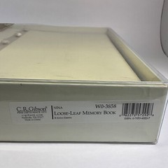 NEW C.R. GIBSON FINE GIFTS ANNA GRIFFIN MEMORY BOOK IVORY FLORAL W0-3858 LINEN