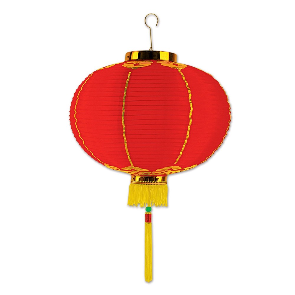 Beistle Good Luck Lantern with Tassel 1 Count (Pack of 1), Multicolor