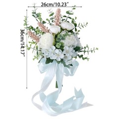 Romantic Bride Holding Bouquets Decoration Artificial Flower Wedding Bouquets