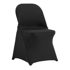 Uimoso 50PCS Black Stretch Spandex Chair Covers for Events and Dining