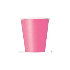 Premium Hot Pink Paper Cups – 9 oz (Pack of 14) – Elegant & Eco-Friendly Party D