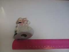 Vintage 1960s- Porcelain Wedding Bride & Groom Glossy Cake Topper Figurine