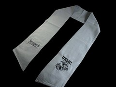 USMC (EGA) Semper Fi Cotton Wreath Sash (2 Logos) 28k Stitch