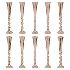 10 Pcs 23.6″ Height Versatile Metal Wedding Centerpieces Vase 60 cm Metal Vase