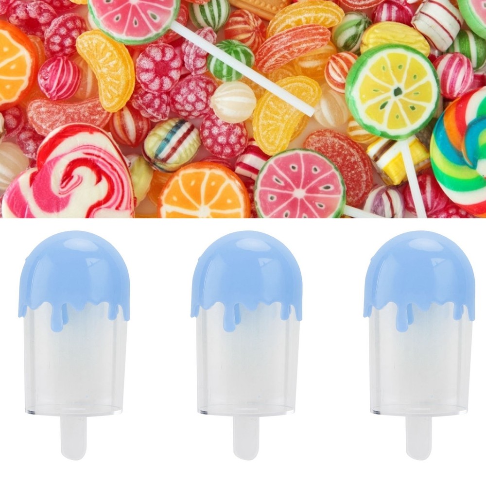 12Pcs Ice Cream Shape Candy Box Plastic Candy Case Container Wedding Supplies Bl