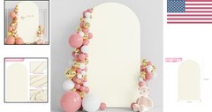 Versatile 7.2FT Spandex Arch Backdrop Cover – Ideal for Weddings and Parties