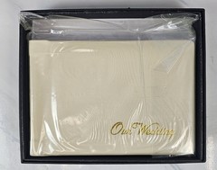 Our Wedding Photo Album Holds 6x 4″ X 6″ Photos Cream Gold Lettering Black Box