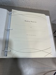 Hallmark Vintage Our Wedding Keepsake Album White Personalized NEW Free Ship