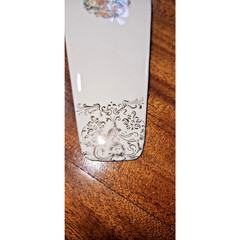 Vintage Decorative Porcelain Cake Server Cutter Holiday Wedding Birthday Etc.