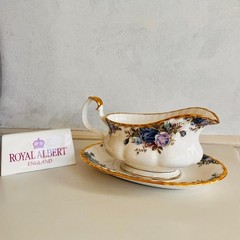 Royal Albert Gravy Boat – Moonlight Rose Bone China, Made in England