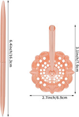 2Pcs Rose Gold Wedding Pen and Metal Pen Stand Holder Set Signing Desk Ballpoint