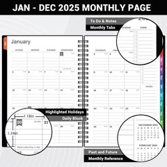 2025 Planner – Weekly Monthly Planner 2025, Calendar Planner from January 202…