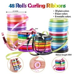 48 Rolls Curling Balloon String Roll Ribbons, 48 48 Rolls Curling Ribbons