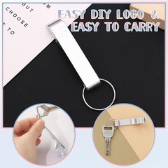 5 Pcs Bottle Opener Keychain Bulk Wedding Favors for Guests Aluminum BRAND NEW