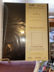 Hallmark Ivory With Black Buckle Bling Rhinestones Wedding Album.