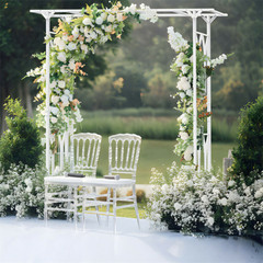 Heavy Duty Metal Garden Arch Archway Plants Rose Wreath Wedding Stand Event Deco