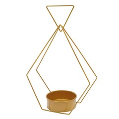 10pcs Gold Metal Diamond Shape Flower Vases Tabletop Wedding Centerpieces Stand