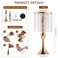 Chandelier Flower Stand Multi-Purpose for Wedding Party Home Decor